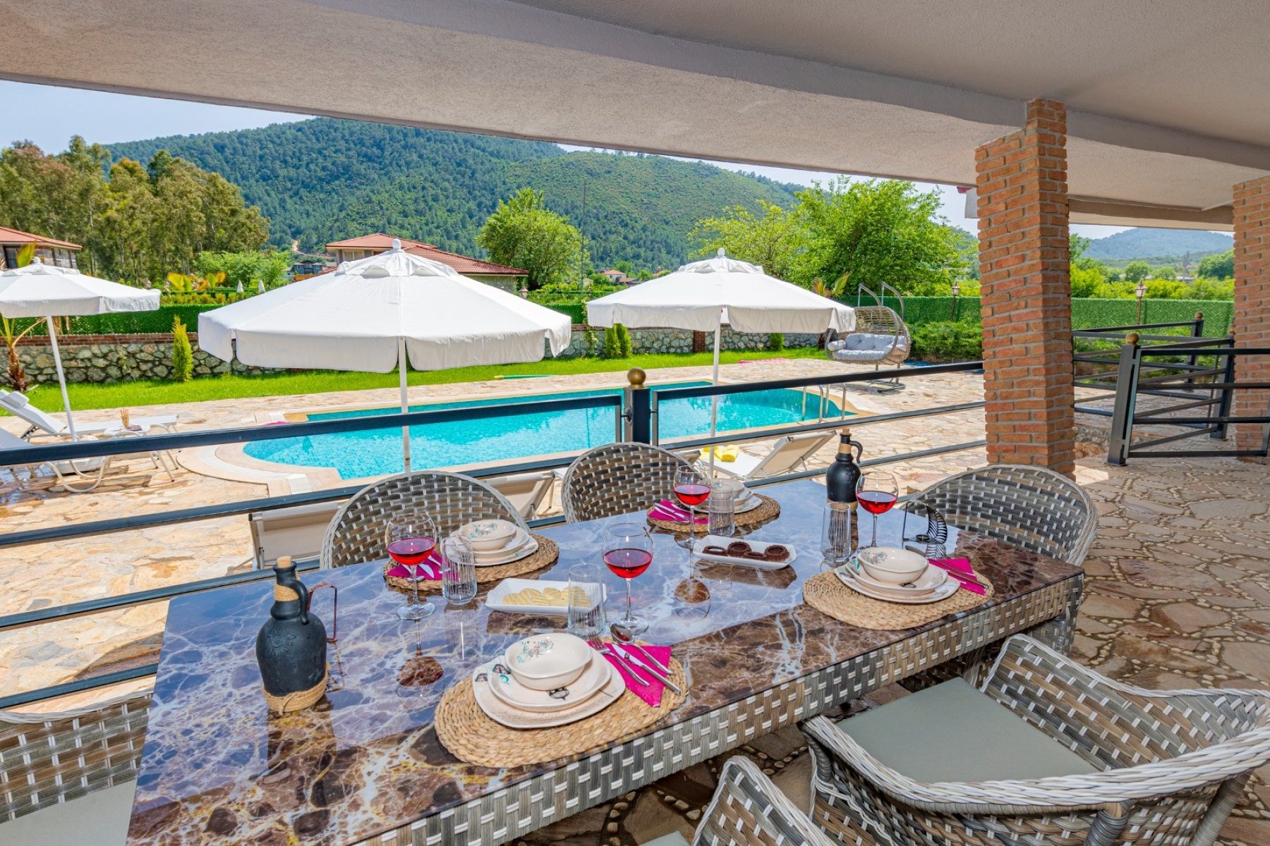 KLV213 Kalkan with private pool and sea view